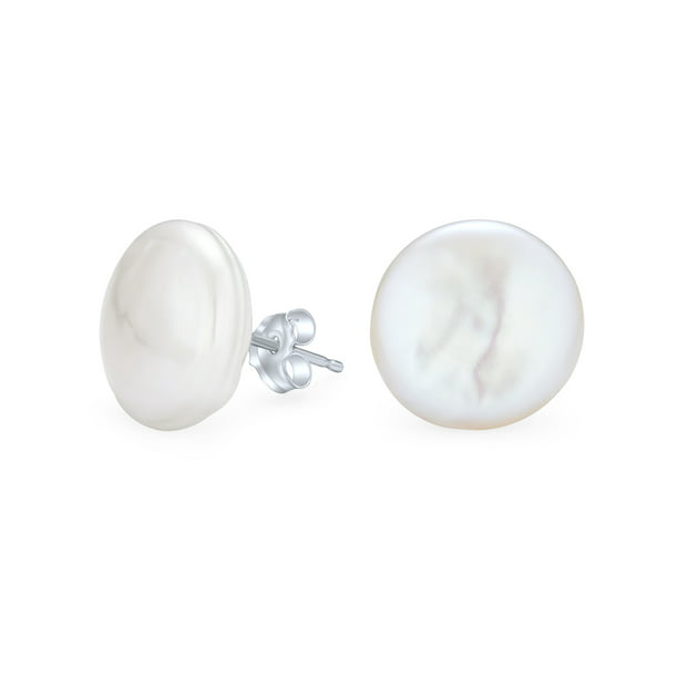 White baroque cultured freshwater pearl Opal Earrings 925 silver 